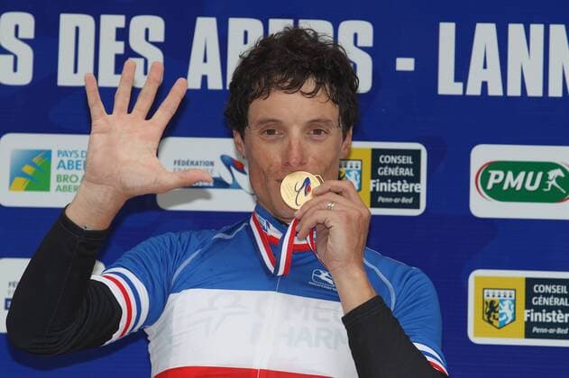 Sylvain Chavanel RADSPORT, Französische Straßen-Radmeisterschaften in Lannilis - 20 06 2013 PatrickPichon Panoramic 