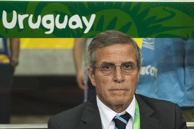 Oscar Tabarez (URU), JUNE 20, 2013 - Football Soccer : FIFA Confederations Cup Brazil 2013 Group B match between Nigeria 1-2 Uruguay at Arena Fonte Nova in Salvador, Brazil. NoxThirdxPartyxSales  (ptmb043027)