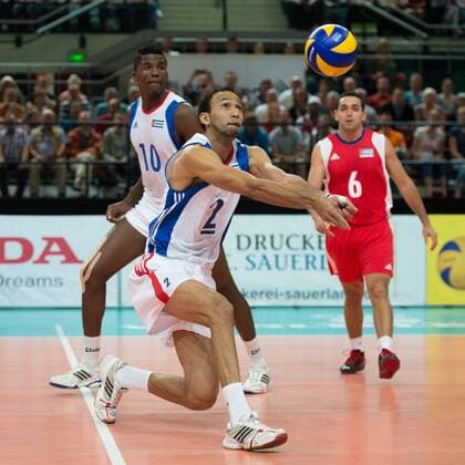 Volleyball, FIVB World League, Deutschland vs. Kuba 22.06.13, Arena Bremen, Bremen Zuspiel Lian Sem Estrada ( 2 CUB)