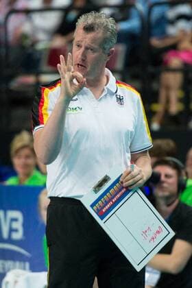 Volleyball, FIVB World League, Deutschland vs. Kuba 22.06.13, Arena Bremen, Bremen Vital Heynen (Bundestrainer Trainer GER)