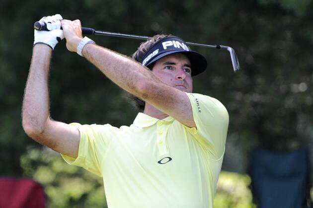 June 22, 2013 - Cromwell, Connecticut, USA - Jun 22, 2013 - Cromwell, Connecticut, U.S. - Bubba Watson watches his ball from the 8th tee box during the third round of the PGA Golf Herren Travelers Championship held at TPC River Highland in Cromwell Connecticut. Watson s scored a 70 in the round leaving him in a three way tie for 1st place. Eric Canha CSM PGA Golf Herren 2013: Travelers Championship JUN 22 - ZUMAc04