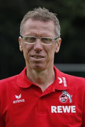 Köln, Deutschland, 2. Fußball-Bundesliga -1.FC Köln Mannschaftsvorstellung Saison 2013 2014 am 24.06.2013 auf dem Trainingsgelände am Geißbockheim in Köln, Chef Trainer Peter Stöger
