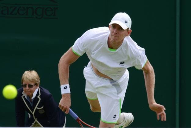 Tennis - 2013 Wimbledon Championships - Ladies Singles First Round on Court 10. Kevin Anderson - RSA 
