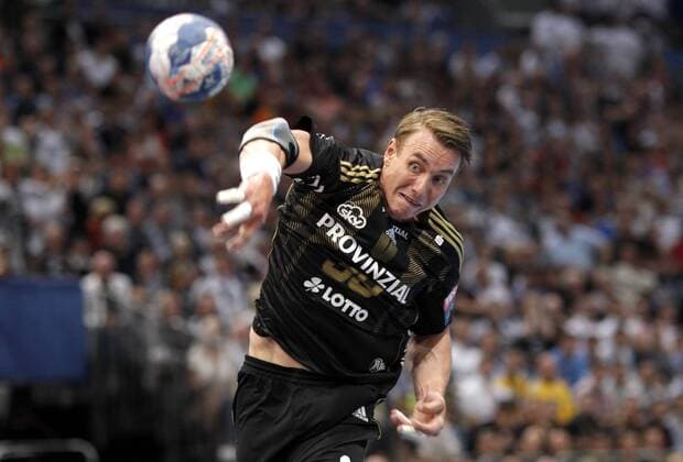 Kiels Filip Jicha during the Champions league match of the Final 4 between KS Vive Targi Kielce and THW Kiel, Lanxessarena in Cologne on June 02., 2013. KS Vive Targi Kielce gegen THW Kiel im Spiel um Platz drei des Champions League Final 4 Turnieres in der Saison 2012 2013 am 02. Juni 2013.