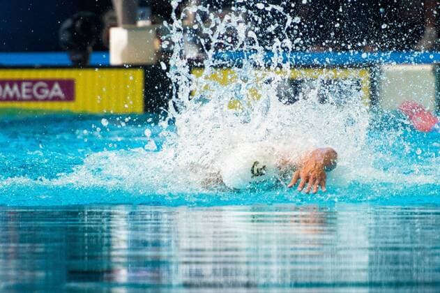 Jun 25, 2013 - Indianapolis, Indiana, U.S. - NATHAN ADRIAN wins Gold in mens 100 meter freestyle. Swimming 2013 - USA National Championships - Day 1  - ZUMAl10