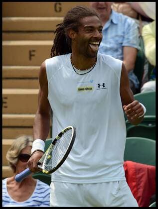 Dustin Brown on Day 3 of The Wimbledon Lawn Tennis Championships, Wimbledon, London, United Kingdom Wednesday, 26th June 2013 AndrewxParsonsx xi-Images  IIM-0146-0033