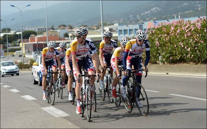 Bak Lars Ytting (Den) - Bart De Clercq (Bel) - Andre Greipel (Dui) - Adam Hansen (Aus) - Greg Henderson (Nzi) - Jurgen Roelandts (Bel) - Marcel Sieberg (Dui) - Jurgen Van den Broeck (Bel) - Frederik Willems (Bel) CYCLISME : Entrainement Equipe Lotto Belisol - Tour De France - Porto Vecchio - 26 06 2013 Photonews Panoramic SteveDarcisofBelgiumpicturedduringhispressconferenceannoncinghiswithdrawof thechampionshipsWimbledon2013 atWimbledonLondonEngland2ßJune2013- PicturebyPhilippeCrochet PhotoNews 