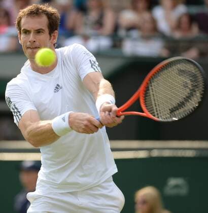 Wimbledon Tennis Championships. Andrew - Andy - Murray of Great Britain during his Gentlemen s Singles in Court One on his second round match on day three of the Wimbledon Lawn Tennis Championships Wimbledon, London, United Kingdom Wednesday, 26th June 2013 AndrewxParsonsx xi-Images  IIM-0146-0060
