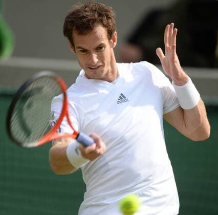 Wimbledon Tennis Championships. Andrew - Andy - Murray of Great Britain during his Gentlemen s Singles in Court One on his second round match on day three of the Wimbledon Lawn Tennis Championships Wimbledon, London, United Kingdom Wednesday, 26th June 2013 AndrewxParsonsx xi-Images  IIM-0146-0061