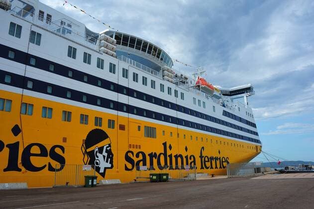 Tour de France 2013. Korsika, Porto Vecchio. Pressekonferenz an Bord einer Fähre der Corsica Ferries. 