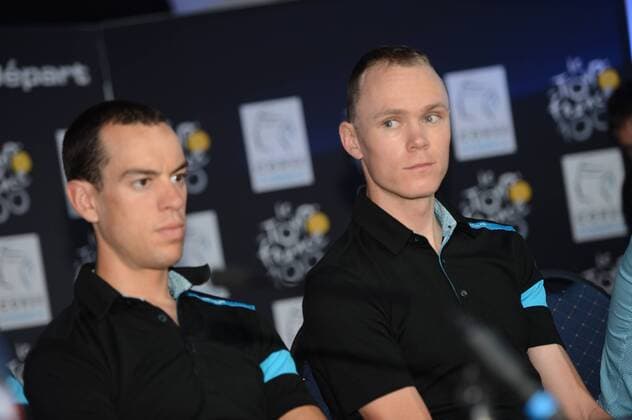 2013, Pressekonferenz Vigilia Tour de France 2013, Sky 2013, Porte Richie, Froome Christopher, Porto Vecchio 
