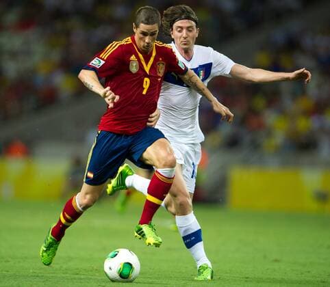 FORTALEZA, CE - 27 06 2013: Spanien vs Italien: - Fernando Torres, Riccardo Montolivo - Confed Cup 2013, Arena Castelao. ( x(725)xMarceloxMachadoxdexMelox x  (17359)