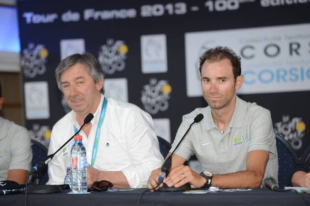2013, conferenze stampa 2 vigilia Tour de France 2013, Movistar 2013, Valverde Alejandro, Unzue Eusebio, Porto Vecchio nave Mega Smeralda 