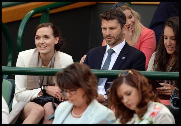Great Britain s Olympians Lady Victoria Pendleton with her partner Scott Gardner, in the royal box at The Wimbledon Tennis Championships The All England Lawn Tennis Club, Wimbledon, United Kingdom Saturday, 29th June 2013 AndrewxParsonsx xi-Images  IIM-0161-0021