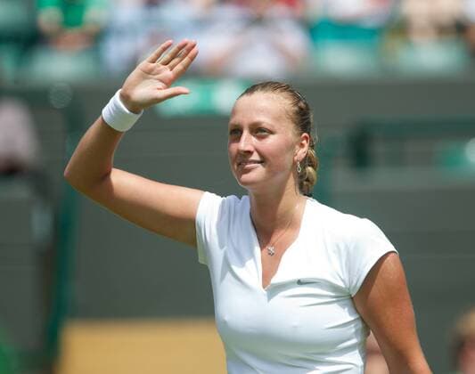 PROPAGANDA20130629 Tennis: Wimbledon Championship 2013, Petra Kvitova (CZE) during the Ladies Singles 3rd Round match on day six of the Wimbledon Lawn Tennis Championships at the All England Lawn Tennis and Croquet Club. xHOCHxZWEIx xPropagandax 
