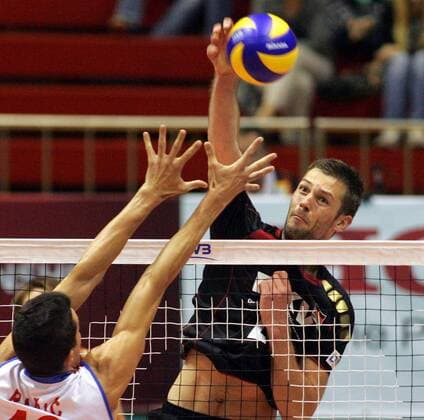 30.06.2013 Belgrade(Serbia) Serbia-Germany FIVB Men s Volleyball World League Philipp Collin(r) Germany : 