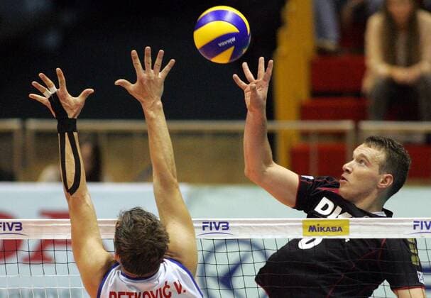 30.06.2013 Belgrade(Serbia) Serbia-Germany FIVB Men s Volleyball World League Denys Kaliberda(r) Germany : 