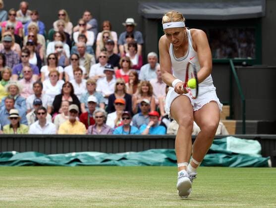 01.07.2013. Wimbledon, London, England. Day Seven of the The Wimbledon Tennis Championships 2013 held at The All England Lawn Tennis and Croquet Club, London, England, UK. Sabine Lisicki ( GER ) Lisicki, the 23rd seed, won the fourth-round encounter 6-2 1-6 6-4 on Centre Court. xKieranxGalvinx  ActionPlus11425548