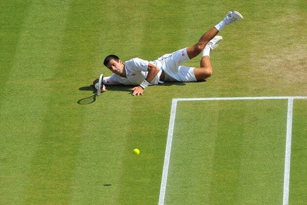 Novak Djokovic (Ser) TENNIS : Wimbledon 2013 - 06 07 2013 TennisMagazine Panoramic 