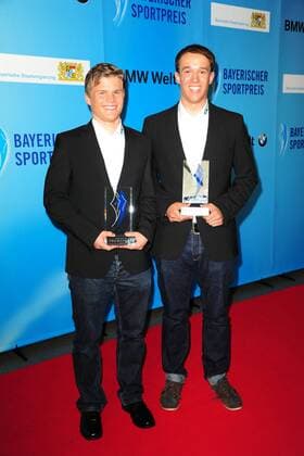 Florian Funk und Tim Brendel bei der Verleihung Bayerischer Sportpreis 2013 am 06.07.2013 in München Bayerischer Sportpreis 2013, München 