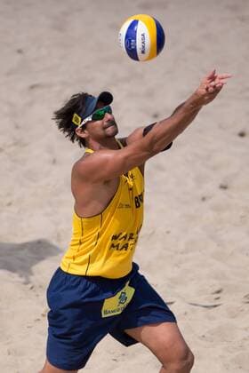 FIVB Beach Volleyball Weltmeisterschaft, Halbfinale 07.07.13, Lake Szelag, Stare Jablonki Ricardo Santos (BRA)