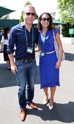 Chris Hoy and wife Sarra arriving for the Men s Final at the Wimbledon Tennis Championships in London, Sunday, 7th July 2013 Picture by Stephen Lock i-Images StephenxLockx xi-Images  IIM-0194-0031