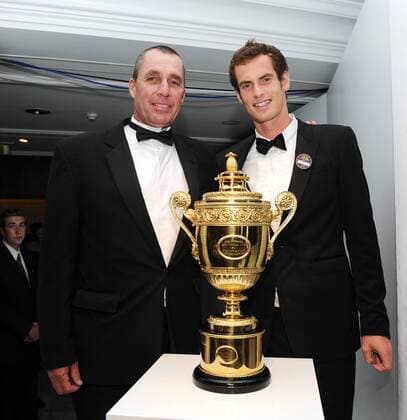 2013 Wimbledon Tennis Championships London England 24.6- 7.7.2013 The Championsdinner Intercontinental Hotel London Männerchampion Andy Murray England und sein Trainer Ivan Lendl USA