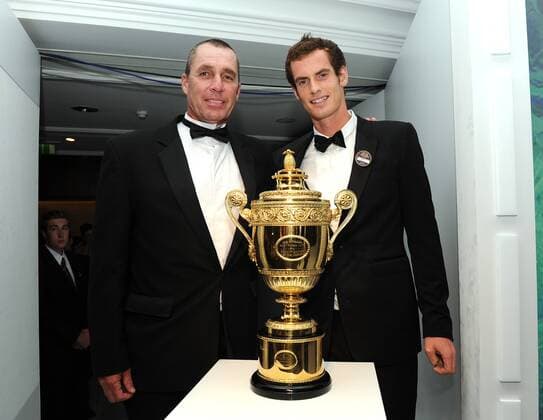 2013 Wimbledon Tennis Championships London England 24.6- 7.7.2013 The Championsdinner Intercontinental Hotel London Männerchampion Andy Murray England und sein Trainer Ivan Lendl USA