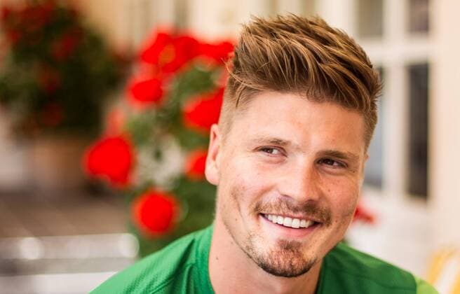 08.07.2013, Parkstadion, Zell am Ziller, AUT, SV Werder Bremen Trainingslager, im Bild Sebastian Prödl Proedl (Bremen 15) während eines Fototermins Sebastian Prödl Proedl (Bremen 15) during a Photo Call of German Bundesliga Club SV Werder Bremen at the Parkstadium, Zell am Ziller, Austria on 2013 07 08. EXPA Pictures2013, PhotoCredit: EXPA JuergenxFeichter EP_fei