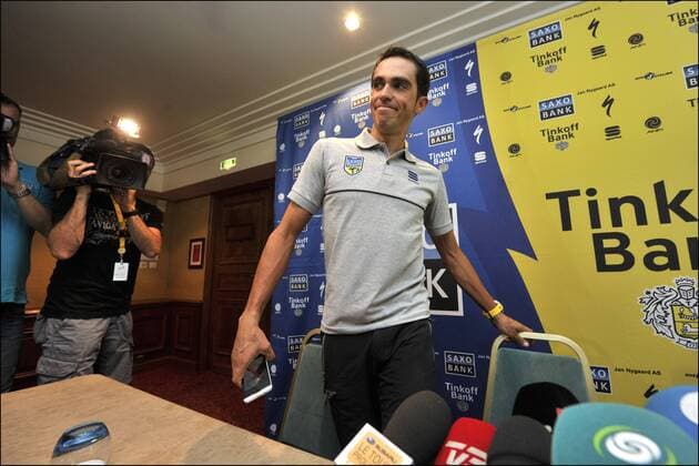 Alberto Contador Velasco (Spain Team Saxobank - Saxo Bank - Tinkoff Bank) CYCLISME : Tour de France 2013 - Etape de Repos - 08 07 2013 PhotoNews Panoramic 