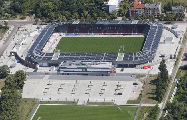 07.07.2013 Halle Saale Sachsen Anhalt ERDGAS Sportpark HFC Stadion Fußballstadion