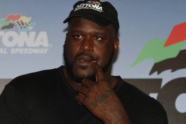July 6, 2013 : Shaquille O Neal, Grown Up 2 star, before the NASCAR Motorsport USA Sprint Cup Coke Zero 400 race at Daytona International Speedway in Daytona, Florida. AUTO: JUL 06 NASCAR Motorsport USA - Sprint Cup Series - Coke Zero 400 Icon13070617 EDITORIAL USE ONLY