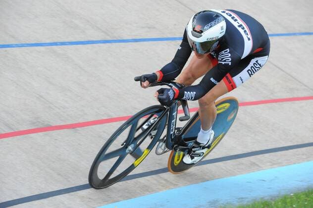 Deutsche Bahnrad-Meisterschaft 2013,Oberhausen-Rheinhausen 3000 m Einerverfolgung Elite Männer, 3. Deutscher Meister: Lukas Liss, rad-net ROSE Team - ksp