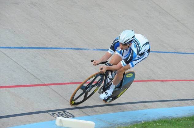 Deutsche Bahnrad-Meisterschaft 2013,Oberhausen-Rheinhausen 3000 m Einerverfolgung Elite Männer, 2.Deutscher Meister : Maximilian Beyer, SC Berlin - ksp