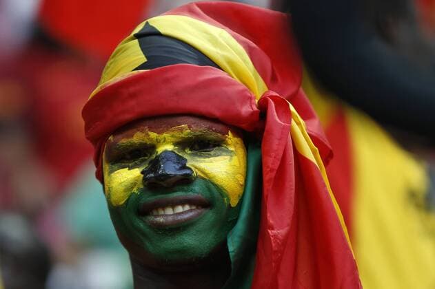 Football, Ghana. Under 20 world cup Turkey 2013. A ghanaian fan is pictutred before the U-20 World Cup Quarter Final football match against Ghana Istanbul, Turkey. 07 07 2013 AndresPina Photosport Futbol, . 