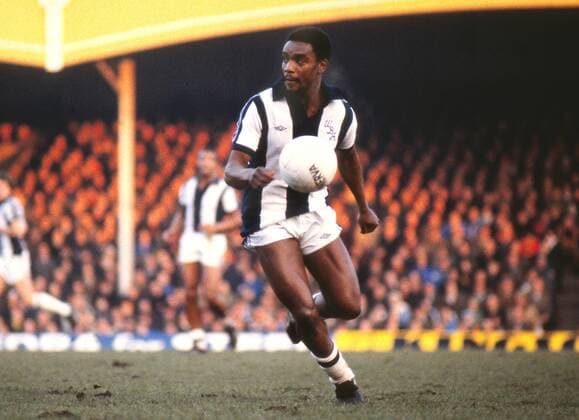Großbritannien, Black History Month im Oktober - Sport Football - 1978 1979 First Division - West Bromwich Albion 3 Wolverhampton Wanderers 0 - West Brom s Laurie Cunningham at Molineux. 16 12 1978 