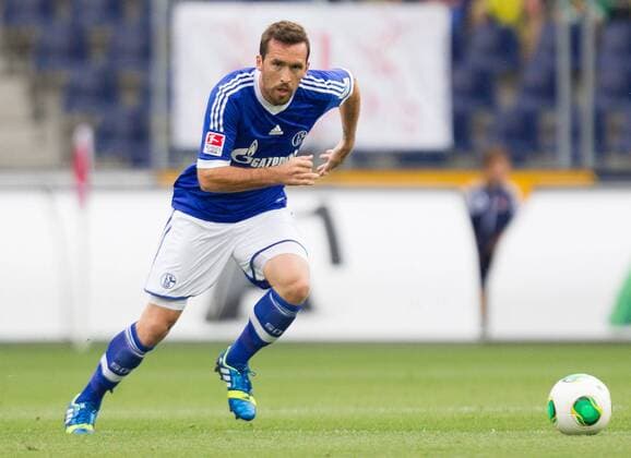 11.07.2013, Red Bull Arena, Salzburg, AUT, Testspiel, FC Red Bull Salzburg vs Schalke 04, im Bild Christian Fuchs (FC Schalke 04, 23) during a friendly Match between Fc Red Bull Salzburg and FC Schalke 04 at the Red Bull Arena, Salzburg, Austria on 2013 07 11. EP_fei