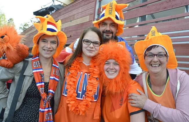 Växjö 20130711 fotball UEFA Womens Euro 2013 Netherlands Fans KP031002 