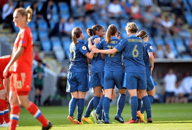 Marie Laure Delie (fra) FOOTBALL: France vs Russia. UEFA Euro Feminin - 2013 - 12 07 2013 xAnthonyxBIBARDxFEPx 