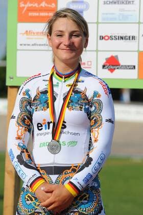 Deutsche Bahnrad-Meisterschaft 2013,10.-14.07.2013,Oberhausen-Rheinhausen 500 m Zeitfahren Elite Frauen, 2.Deutscher Meisterin Kristina Vogel, Team Erdgas 2012, - ksp