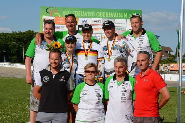 Deutsche Bahnrad-Meisterschaft 2013,10.-14.07.2013,Oberhausen-Rheinhausen Das TeamErdgas.2012 - ksp