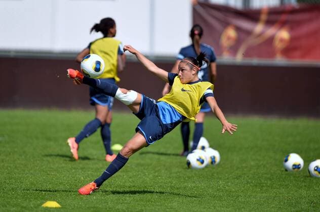 Sandrine Bretigny FOOTBALL : Entrainement Equipe de France - UEFA Euro Feminin - 13 07 2013 AnthonyBIBARD FEP Panoramic 