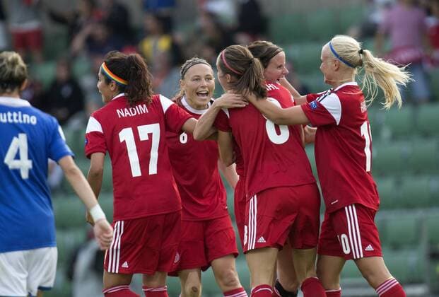 Sweden 20130713 Halmstad Örjans vall UEFA Women s EURO 2013 Italy vs Denmark 2-1 Julie Rydahl Bukh Denmark KP0500001 