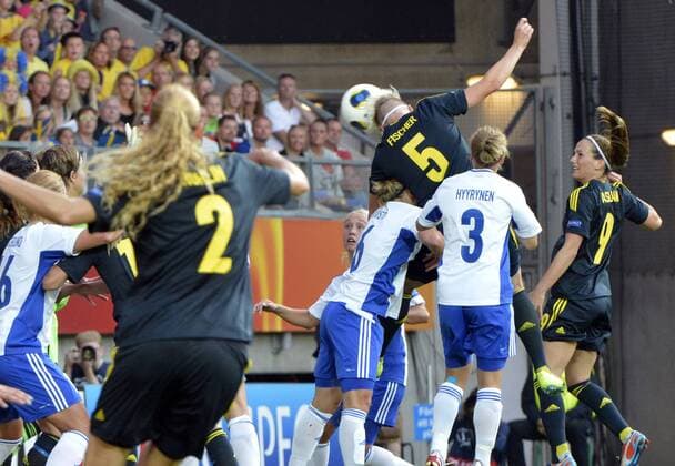 Sweden Göteborg 2013 07 13 fotball UEFA Womens Euro 2013 Finland vs Sweden 0-1 Nilla Fischer SWE KP031002 