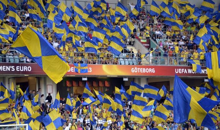Göteborg 2013 07 13 fotball UEFA Womens Euro 2013 Sweden fans KP031002 