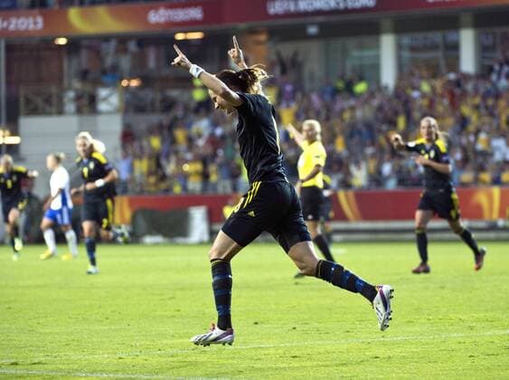Sweden Göteborg 2013 07 13 UEFA Womens Euro 2013 Finland(FIN) vs SWEDEN(SWE) Lotta Schelin(SWE) 4- 0 KP031002 