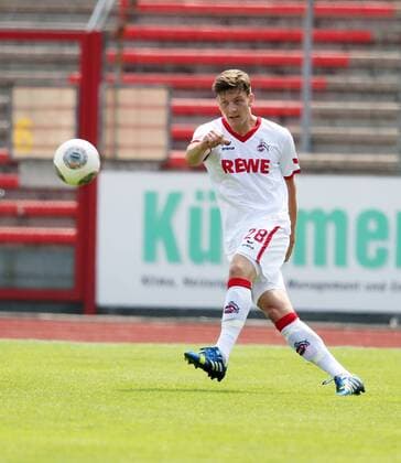 Köln, Fussball, Herren, 2. Bundesliga, Saison 2013 2014, Testspiel, Freundschaftsspiel, 1. FC Köln vs RCD Mallorca, 13.07.2013, Südstadion Köln, Kevin Wimmer, FC Köln, Aktion, Einzelbild,