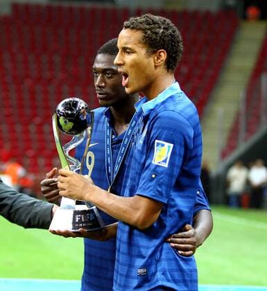 FIFA U20 World Cup Final match between France and Uruguay at Turk Telekom Arena Stadium in Istanbul, Turkey 13.07.2013 Pictured: French players celebrate with their trophy after beating Uruguay at penalty kicks during their FIFA Under 20 World Cup final football match at Turk Telecom stadium in Istanbul. 