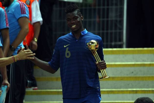 FIFA U20 World Cup Final match between France and Uruguay at Turk Telekom Arena Stadium in Istanbul, Turkey 13.07.2013 Pictured: Paul Pogba of France. 