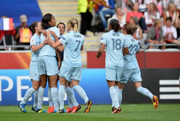 Wendie Renard - Louisa Necib (fra) - Corine Franco (fra) - Marie Laure Delie (fra) ESP vs FRA - UEFA Euro 2013 - 15 07 2013 AnthonyBIBARD FEP 